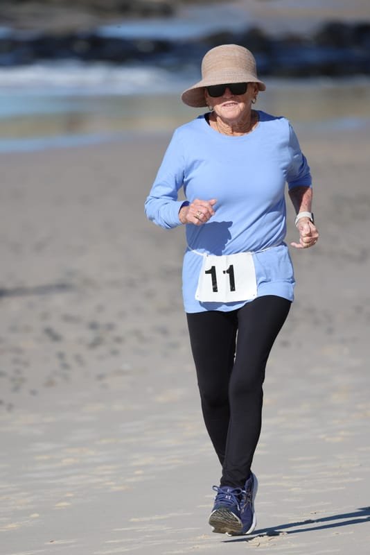 Ballina Athletics Club members at Shelly Beach