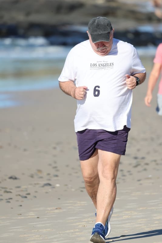 Ballina Athletics Club members at Shelly Beach