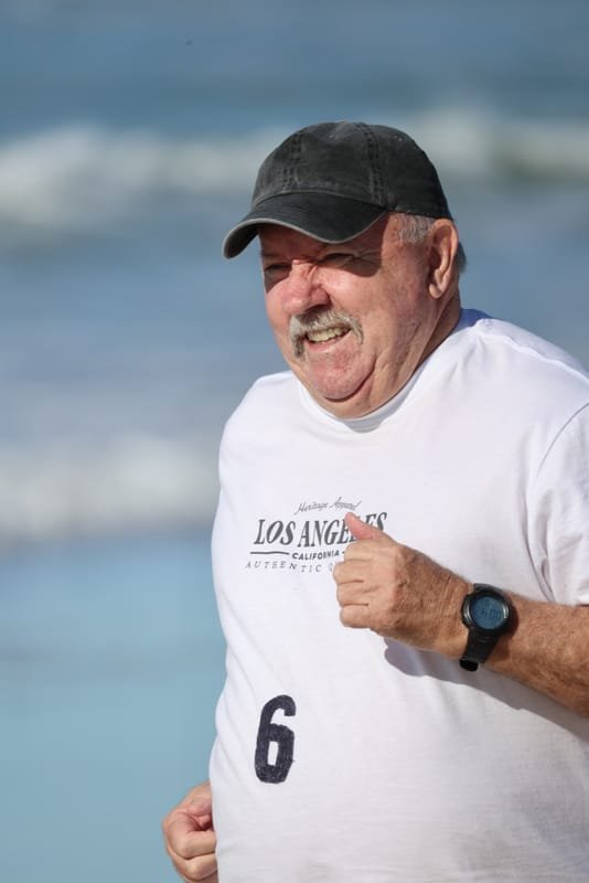 Ballina Athletics Club members at Shelly Beach