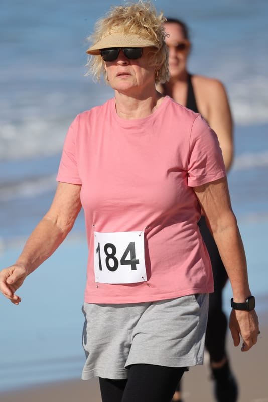 Ballina Athletics Club members at Shelly Beach