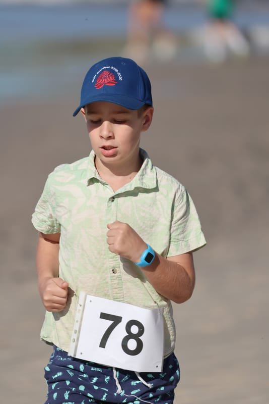 Ballina Athletics Club members at Shelly Beach