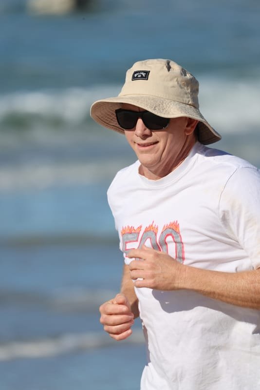 Ballina Athletics Club members at Shelly Beach