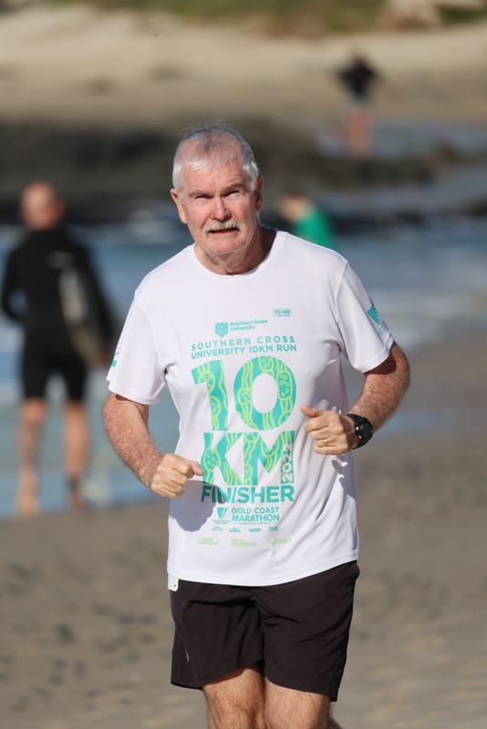 Ballina Athletics Club members at Shelly Beach