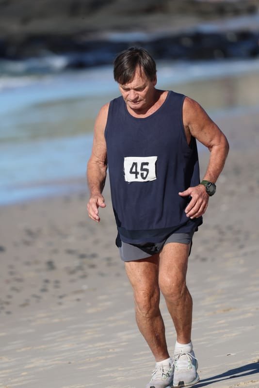 Ballina Athletics Club members at Shelly Beach