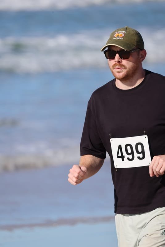 Ballina Athletics Club members at Shelly Beach
