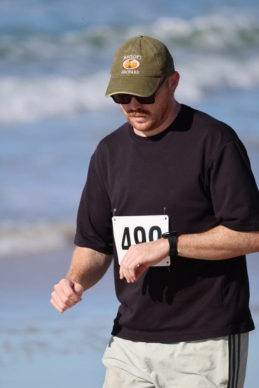 Ballina Athletics Club members at Shelly Beach