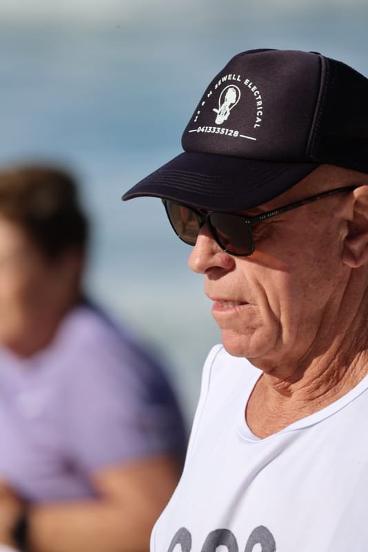 Ballina Athletics Club members at Shelly Beach