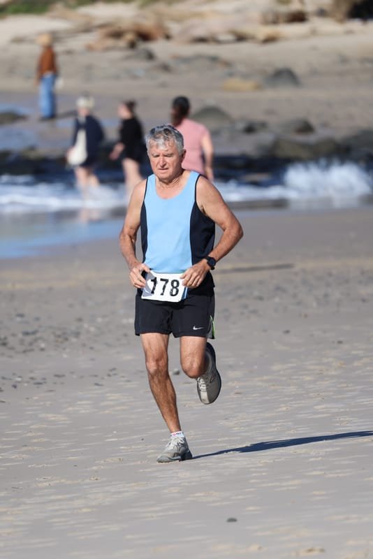 Ballina Athletics Club members at Shelly Beach