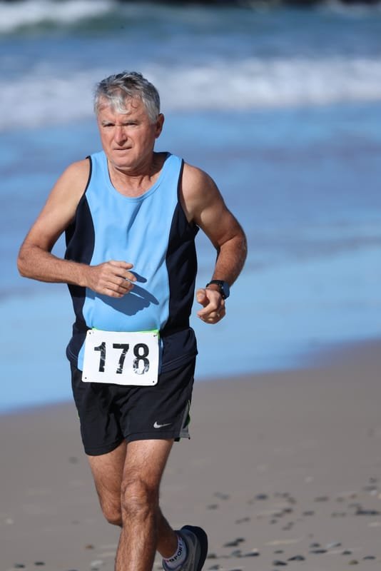 Ballina Athletics Club members at Shelly Beach