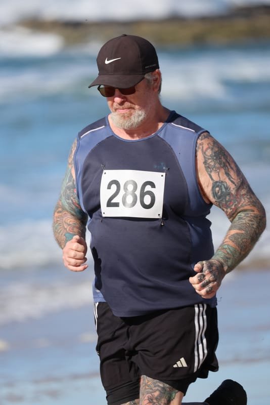 Ballina Athletics Club members at Shelly Beach