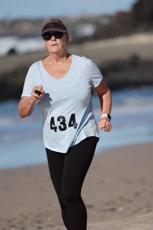Ballina Athletics Club members at Shelly Beach