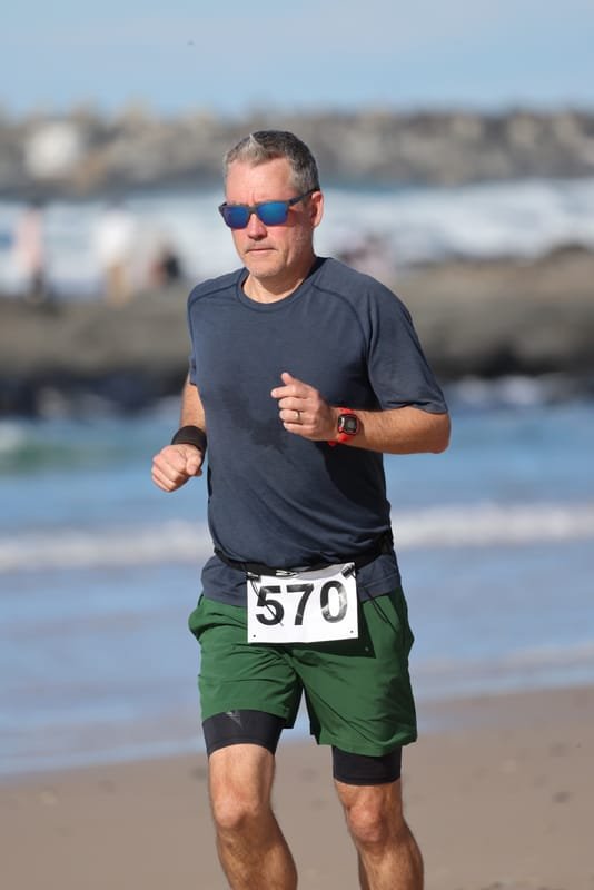 Ballina Athletics Club members at Shelly Beach