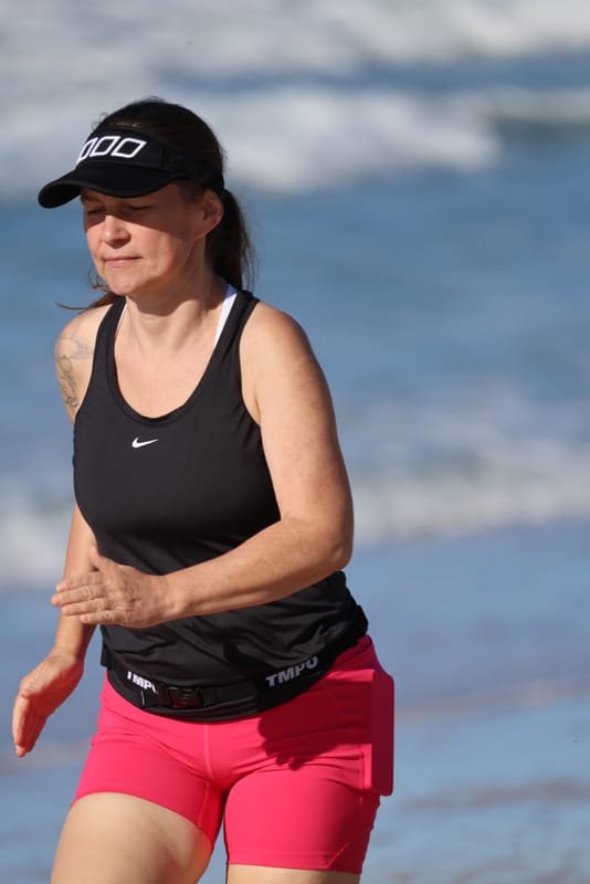 Ballina Athletics Club members at Shelly Beach