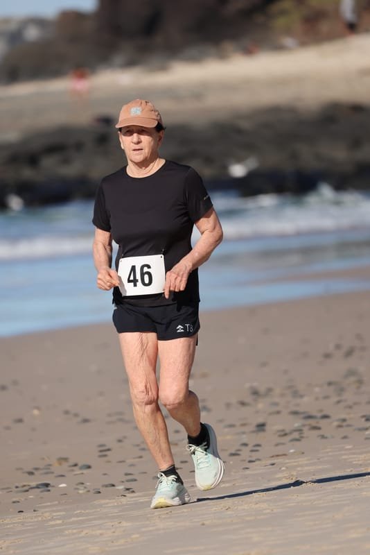Ballina Athletics Club members at Shelly Beach