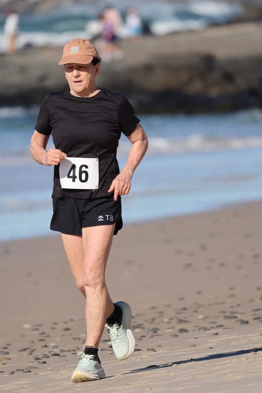 Ballina Athletics Club members at Shelly Beach