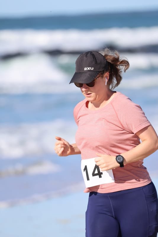 Ballina Athletics Club members at Shelly Beach