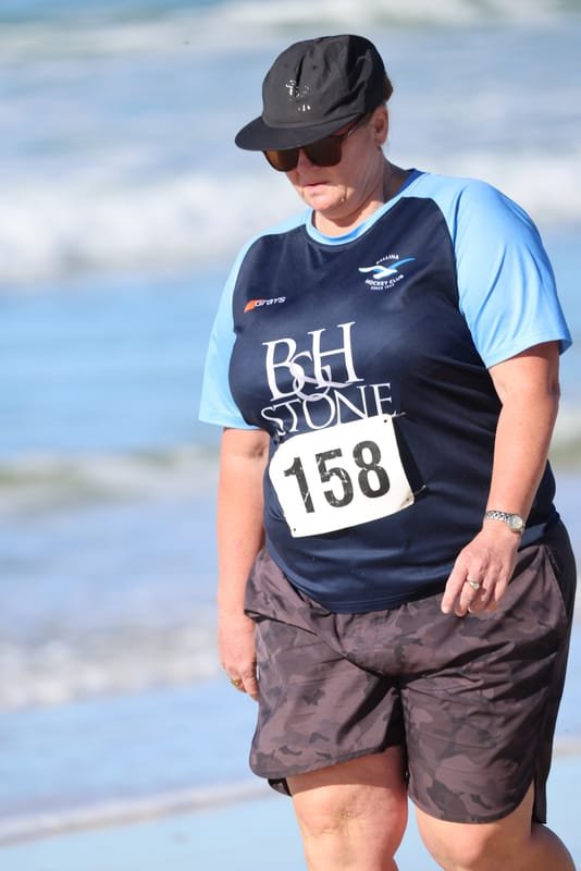 Ballina Athletics Club members at Shelly Beach