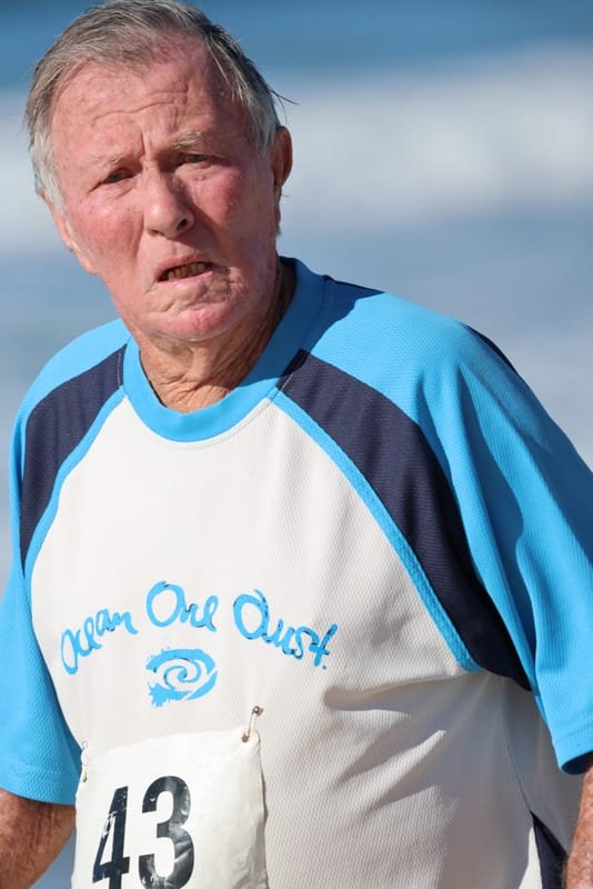 Ballina Athletics Club members at Shelly Beach