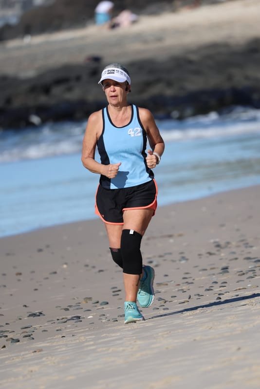 Ballina Athletics Club members at Shelly Beach