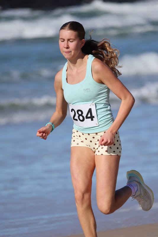 Ballina Athletics Club members at Shelly Beach