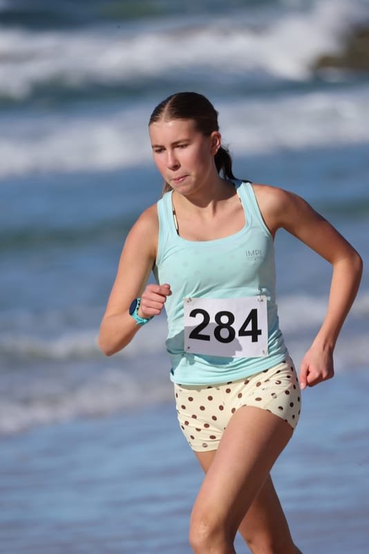 Ballina Athletics Club members at Shelly Beach