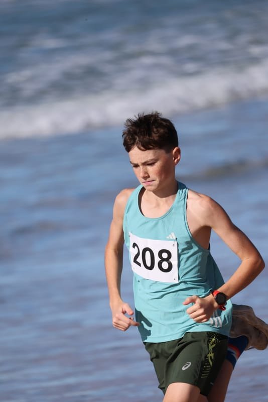 Ballina Athletics Club members at Shelly Beach