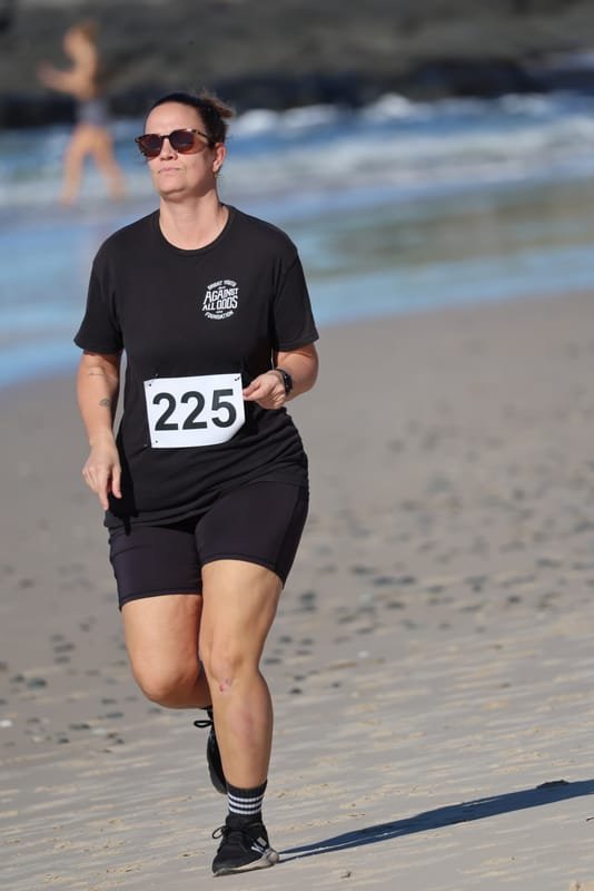 Ballina Athletics Club members at Shelly Beach