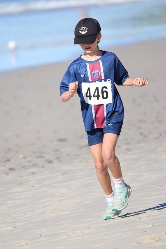 Ballina Athletics Club members at Shelly Beach