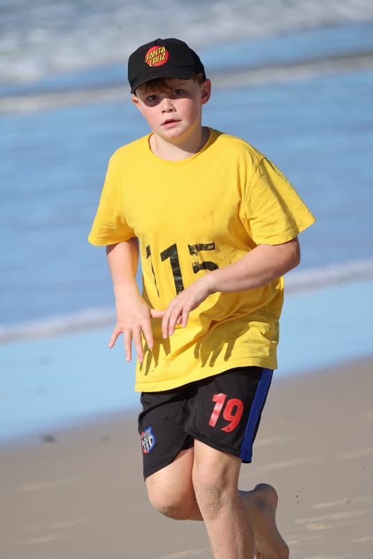 Ballina Athletics Club members at Shelly Beach