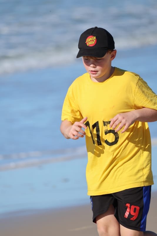 Ballina Athletics Club members at Shelly Beach