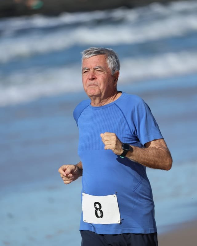 Ballina Athletics Club members at Shelly Beach