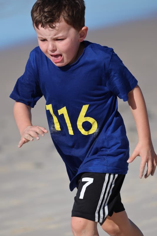 Ballina Athletics Club members at Shelly Beach