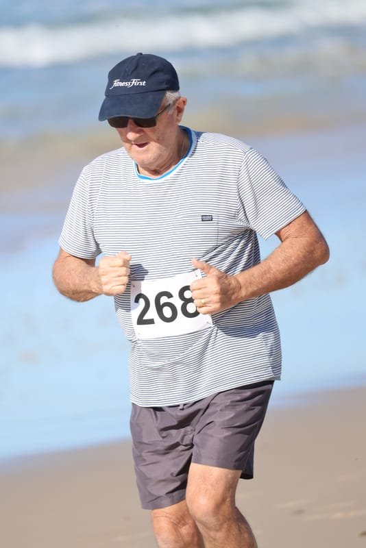 Ballina Athletics Club members at Shelly Beach