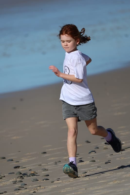 Ballina Athletics Club members at Shelly Beach