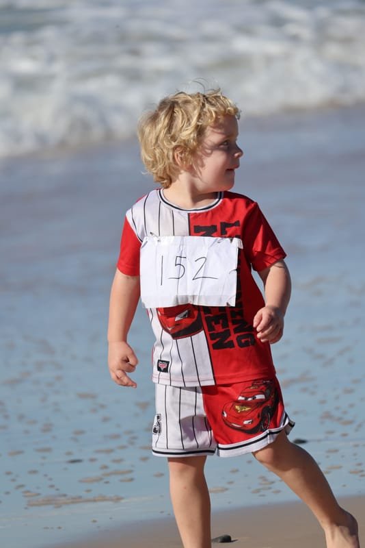 Ballina Athletics Club members at Shelly Beach