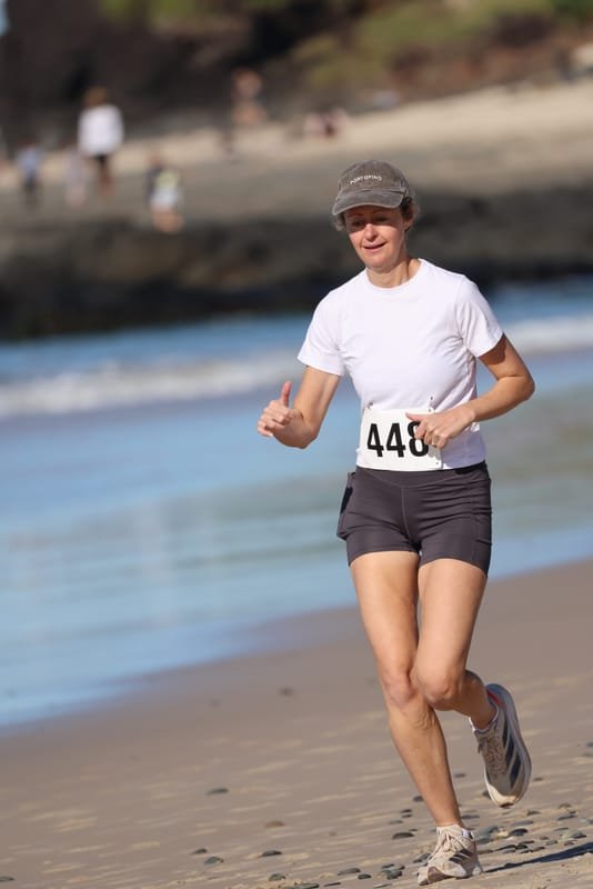 Ballina Athletics Club members at Shelly Beach