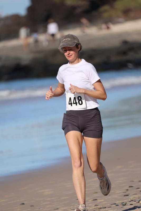 Ballina Athletics Club members at Shelly Beach