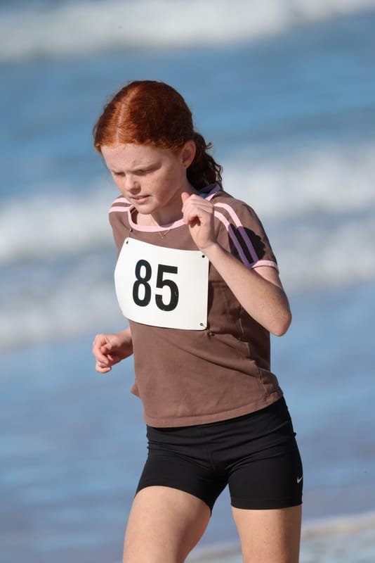 Ballina Athletics Club members at Shelly Beach