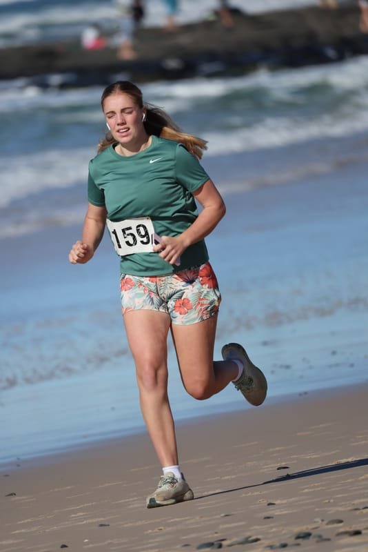 Ballina Athletics Club members at Shelly Beach
