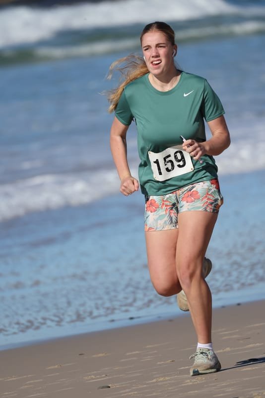 Ballina Athletics Club members at Shelly Beach