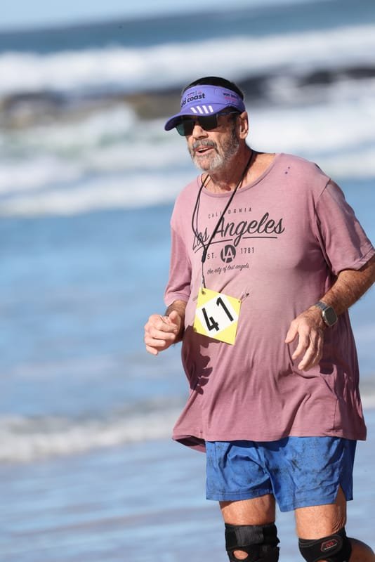 Ballina Athletics Club members at Shelly Beach