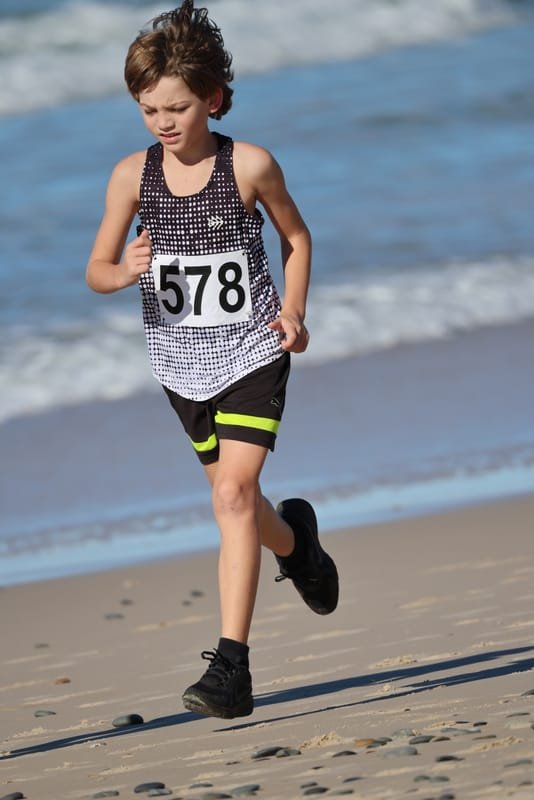 Ballina Athletics Club members at Shelly Beach