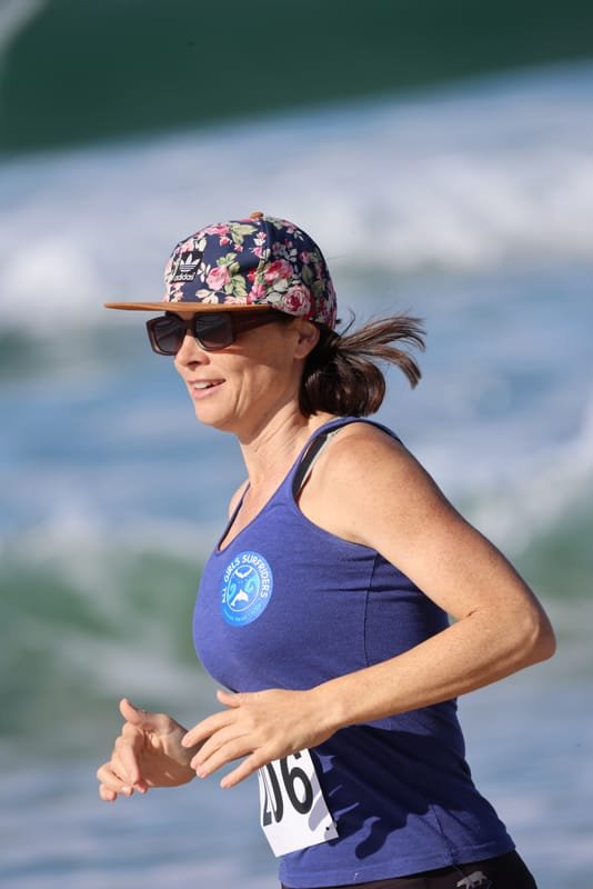 Ballina Athletics Club members at Shelly Beach