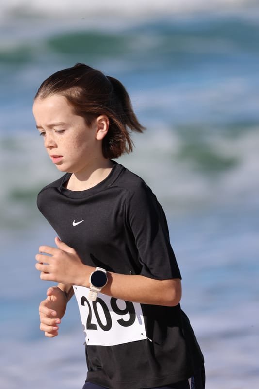 Ballina Athletics Club members at Shelly Beach