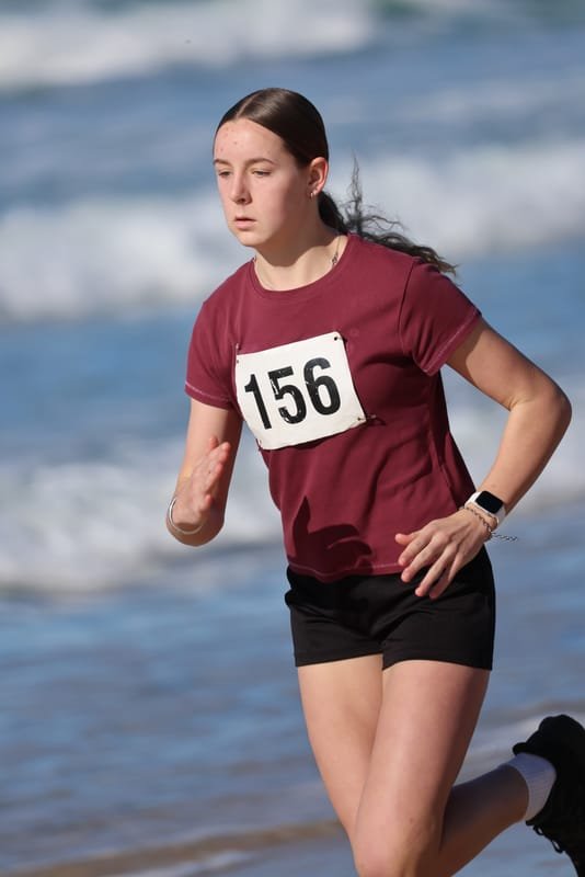 Ballina Athletics Club members at Shelly Beach