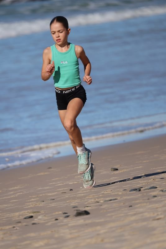 Ballina Athletics Club members at Shelly Beach