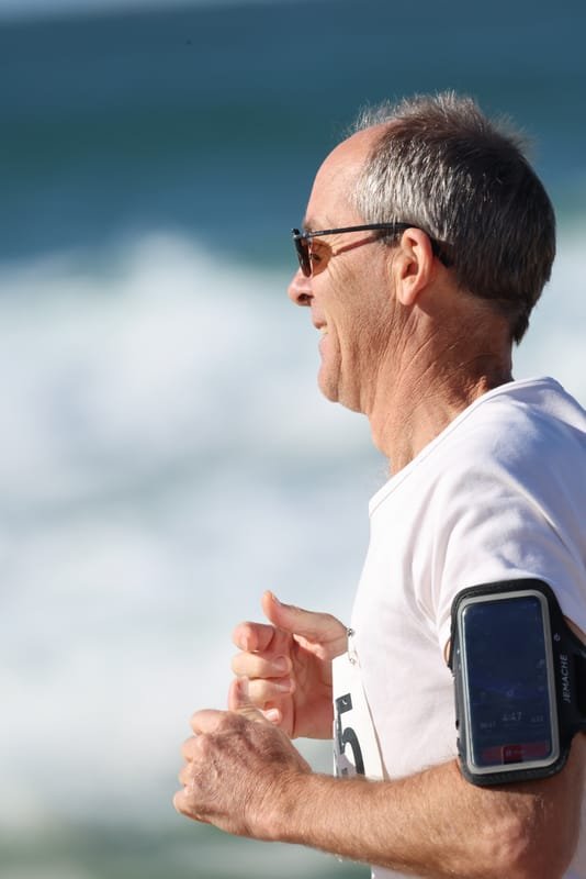 Ballina Athletics Club members at Shelly Beach