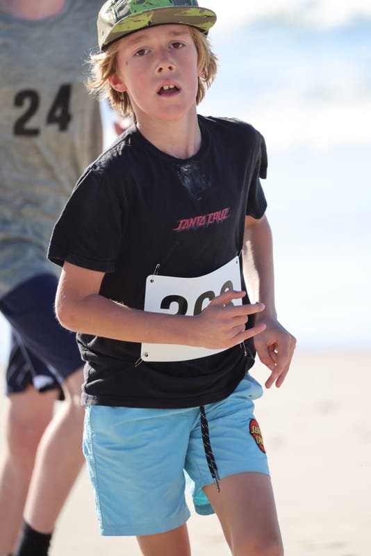 Ballina Athletics Club members at Shelly Beach