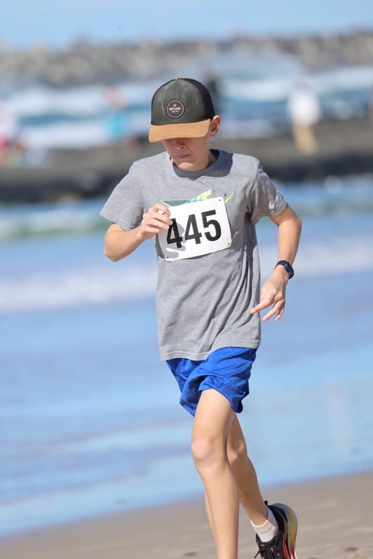 Ballina Athletics Club members at Shelly Beach
