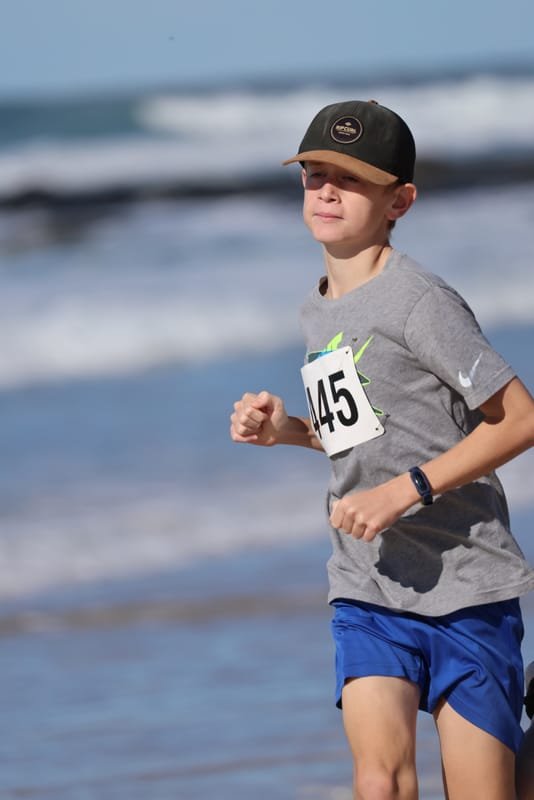 Ballina Athletics Club members at Shelly Beach